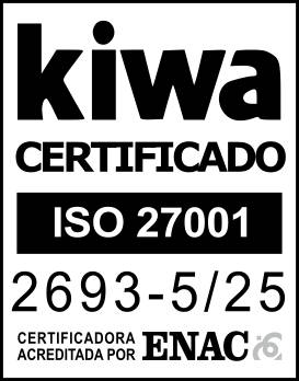Sello Kiwa Certificado ISO 27001 - 2693-5